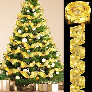 Guirnalda de Luces Decorativas para Árbol de Navidad, Precio de Fábrica, Cinta de Seda de Colores, Lámpara de Alambre de Cobre, Duradera, Portátil, 2 m - Product Image 1