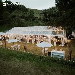 Tentes de réception pour 200, 300, 500 personnes, structure en aluminium, toit transparent, tente de luxe romantique personnalisée avec parois en PVC - Product Image 3