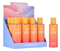 SCENABELLA Série Fraîche Brume Parfumée Écologique Florale et Fruitée 250ml - Spray Corporel Longue Durée pour Femme