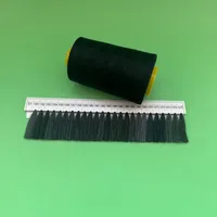 Fil à coudre 100% polyester filé résistant aux hautes températures Ne 40/2 pour point de croix et broderie 5000 yards couleur noire