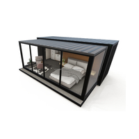 Maison conteneur portable et pliable de 20 pieds avec design moderne, couleur personnalisée, appartement et chambre à coucher