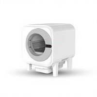 Bac à litière intelligent semi-fermé en ABS, grande taille, OEM personnalisé, autonettoyant, anti-odeurs, avec contrôle WiFi à distance et entretien facile