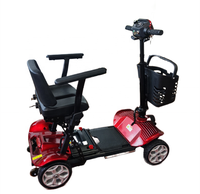 Trottinette électrique à quatre roues, patinette pliable à main unique, 2020