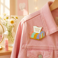 Gran Oferta Nuevo Pin de Solapa de Esmalte Duro de Alta Calidad con Diseño Positivo, Regalo para Salud Mental, Accesorios Personalizados al por Mayor