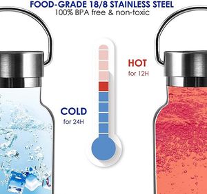 Stare freddo caldo vuoto isolato bocca larga Thermo Travel sport Tumbler bottiglia di acqua fredda con paglia - Product Image 3