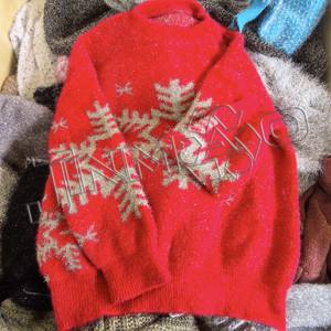 China Factory Jinmao Wholesale High Class Premium <strong>90s</strong> Style Light up Fashion Flash Sweater Winter Used <strong>Clothes</strong> in Bales Mixed - Product Image 3