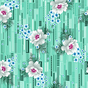 Robe pour femme personnalisée en polyester 130 g/m², tissu épais Koshibo, tissu crêpe Koshibo, impression numérique, motifs floraux - Product Image 5