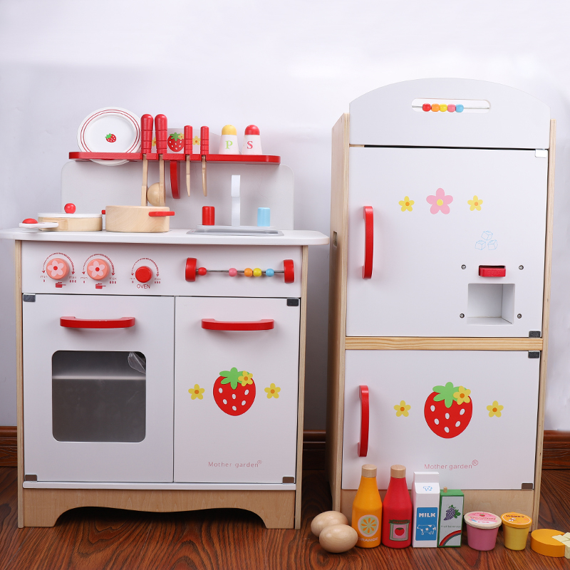 Деревянная кухонная игрушка для приготовления пищи детская кухонная игрушка ролевая посуда игрушки для девочек игрушечная кухонная мини-кухонная техника