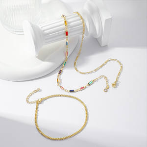 18k Plaqué Or 2025 Nouveau Style Bracelet <span class=keywords><strong>de</strong></span> <span class=keywords><strong>Cheville</strong></span> Hyperbole Miami Épais Cubain <span class=keywords><strong>Gourmette</strong></span> Lien Vert Chunky <span class=keywords><strong>Cheville</strong></span> pour Femmes Bijoux A0121 - Product Image 1