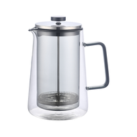 Offre Spéciale : Cafetière à piston en acier inoxydable à double paroi isolée, incassable et facile à nettoyer, idéale pour le thé