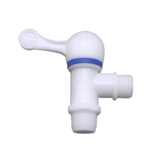 Robinet d'arrêt d'angle en plastique PP à faible MOQ pour toilettes, robinet d'eau de cuisine 1/2 pouce avec commande de débit et poignée inversée - Product Image 3