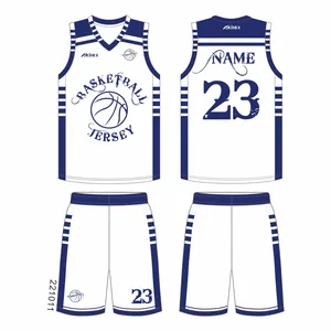 Uniformes de basket-ball personnalisés, ensemble de maillots de basket-ball réversibles