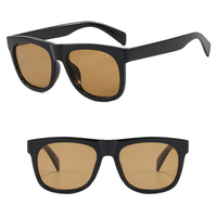 Lunettes de soleil unisexes DL Square Large Frame UV400 légères et tendance