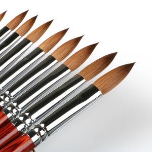 Pincel de Uñas Acrílico Kolinsky 100% de Alta Calidad con Mango de Madera, Pincel de Manicura de Varios Tamaños para Arte de Uñas Acrílicas, Herramienta de Belleza - Product Image 4