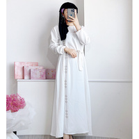Abaya noire pour filles, vêtements islamiques, robe kaftan musulmane, vêtements Abaya de Dubaï, robe pour femmes musulmanes