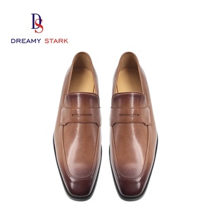 Zapatos Casuales de Moda Hechos a Mano para Hombre; Zapatos de Vestir de Piel Vacuna Marrón, Cómodos, Ligeros, Transpirables, para Bodas, Otoño - Product Image 4