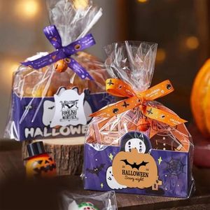 Etiquetas de papel kraft para Halloween, forma irregular, autoadhesivas, ecológicas, para regalos y manualidades, impresión digital, 3 en rollo - Product Image 4