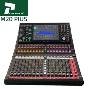 Paulkitson M20 Cộng Với Chuyên Nghiệp Âm Thanh Mixer Giao Diện Điều Khiển 20-Kênh Âm Thanh Kỹ Thuật Số Dj Mixer Với Hệ Thống Vật Liệu Kim Loại - Product Image 1