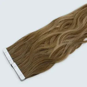 Fangcun Cabelo Humano Natural Haar Extensiones De Cabello Double Drawn Remy Tape In Hair Extension