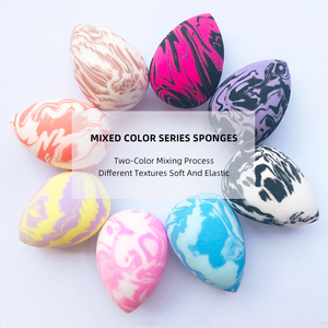 柔软多彩化妆海绵套装美容粉扑化妆工具粉底遮瑕膏混合专业化妆海绵鸡蛋 - Product Image 2