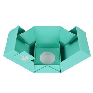 Luxury Perfume Cosmetic Packaging Magnetic Boxes Reusable Gift Set Atomizer Double Door Embossed Sponge Recycled Materials - Product Image 4
