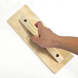 All Wood Plasterboard 1703-8 Ergonomic Handle Flat Knife For Mud Smoothing Construction Tool - Product Image 1