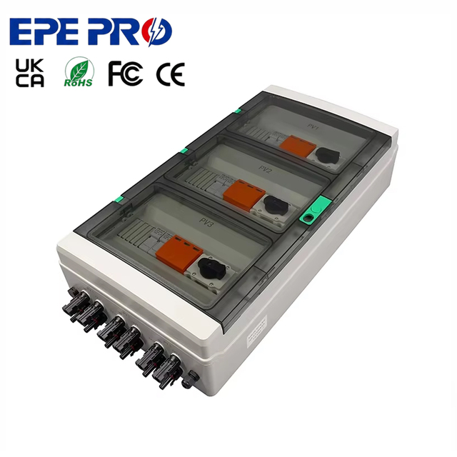 EPEPRO Wholesale Solar Related Product Solar Photovoltaic Pv Dc Combiner Box Waterproof 3 in 3 Out Dc Solar Pv Combiner Box