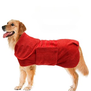 Peignoir de luxe super absorbant pour chien, serviette de bain, manteau, peignoir pour chat, manteau de séchage pour animaux de compagnie - Product Image 1
