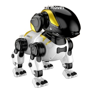 Robot chien intelligent éducatif en plastique SJY-LH-R1S, châssis coulissant à quatre roues, fonctionne sur piles, télécommande 2,4 GHz, 360° - Product Image 1