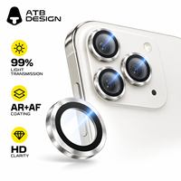 Protection d'objectif photo intégrée ATB AR AF en verre haute alumine anti-reflet pour iPhone 18 Pro Max 17 Pro Max 17 Pro