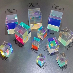 14 lados Poliédrico Polido Tridimensional Cubo de Rubik Vidro Prisma de Refracção de Sete cores - Product Image 5