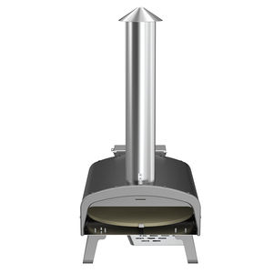 Mini four à pizza à dôme à <span class=keywords><strong>granulés</strong></span> <span class=keywords><strong>de</strong></span> <span class=keywords><strong>bois</strong></span> d'extérieur en acier inoxydable autoportant <span class=keywords><strong>de</strong></span> nouveau style avec pierre à pizza - Product Image 3