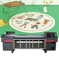 L1800 6 pies 3D Uv Led impresoras de inyección de tinta digitales híbridas impresora de lona de cuero hoja acrílica alfombra impresora de bobina de alambre