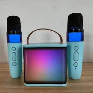 The latest small USB home entertainment karaoke wireless microphone portable speaker with microphone group