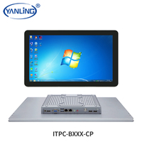 PC de panel industrial rentable i5 4300u Mini PC de escritorio de 21,5 pulgadas