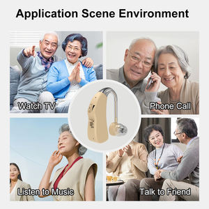 Aide auditive BTE rechargeable à faible coût pour seniors, avec réduction du bruit, traitement numérique, 2 canaux, batterie au lithium polymère - Product Image 3