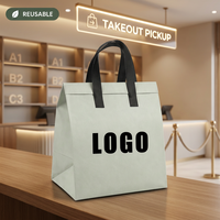 Sac isotherme de livraison de repas en PP non tissé, imperméable, avec logo personnalisé, capacité 6,5-11,7 L, vente en gros