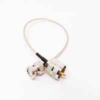 Connecteurs d'antenne UHF PL259 mâle vers BNC mâle, câble de raccordement RG316, assemblage de câble d'extension, fourni par le fabricant