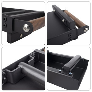 Accessoires de barista : Mini porte-filtre à expresso carré réutilisable en acier inoxydable avec poignée en bois et tiroir à café pour les résidus - Product Image 6