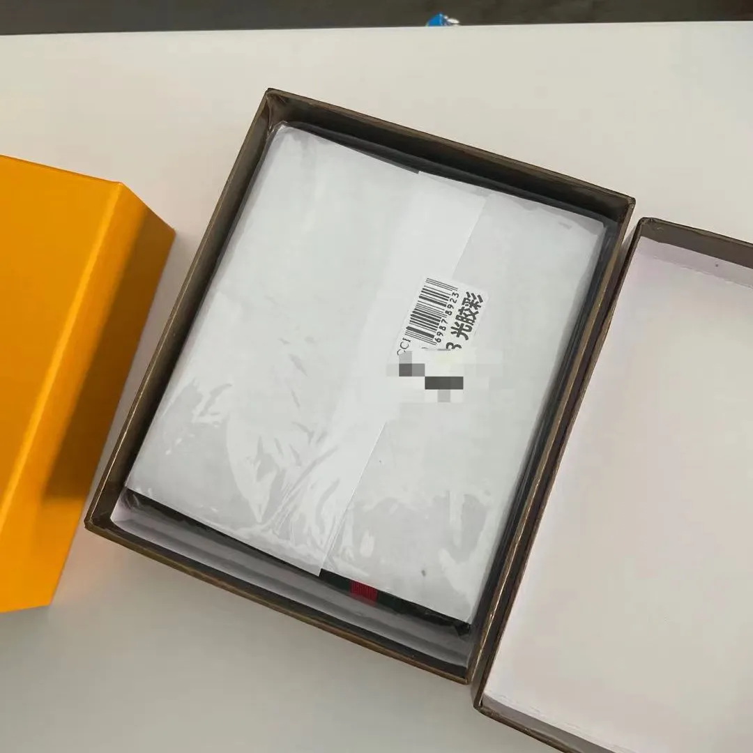 Дизайнерские брендовые кошельки с упаковочной коробкой, роскошный логотип для мужчин и женщин, высокое качество, известные бренды, 2022 г.