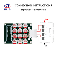 Module d'équilibrage actif XJBMS 5A 4S 8S 16S pour batteries LiFePO4, Lithium, Lipo, NMC avec condensateur intégré