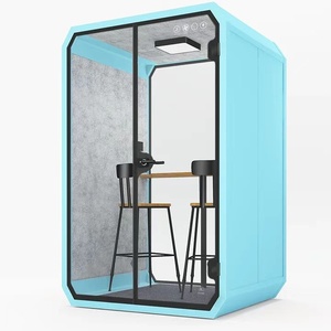 Cabine <span class=keywords><strong>téléphonique</strong></span> insonorisée à la mode cabine <span class=keywords><strong>téléphonique</strong></span> mobile ventilée bureau salle de réunion cosse acoustique - Product Image 4