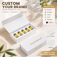 Boîte-cadeau magnétique en papier kraft sur mesure pour flacon de peptide, emballage cosmétique pour flacon de peptide 10ml/3ml