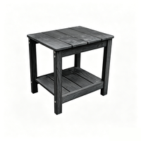 Tabouret de salle de bain moderne populaire, table basse de jardin/patio, petite table d'angle moderne en plastique et bois