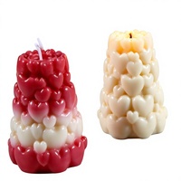 Valentinstag Herzförmige Zylindrische Duftkerzenform DIY Gips Harz Handwerk Ornament Silikonform Modern Einfach China