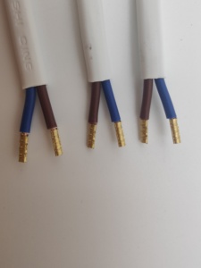 Cable <span class=keywords><strong>de</strong></span> Alimentación con Doble Aislamiento <span class=keywords><strong>de</strong></span> PVC y Cobre Puro <span class=keywords><strong>de</strong></span> 2x0.75mm², Estándar Europeo, 0.15M, Terminal Tipo <span class=keywords><strong>Diente</strong></span> <span class=keywords><strong>de</strong></span> Tiburón, Un Extremo Estañado - Product Image 4