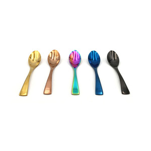 (JYKT-CS007) Cuchara de <span class=keywords><strong>Chef</strong></span> de Acero Inoxidable con Recubrimiento de Titanio, Colorida, Tipo Quenelle Rocher con Tazón Profundo, Venta al Por Mayor - Product Image 6