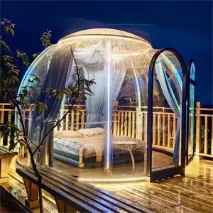 Отель Поликарбонат купольная палатка модульная сборная PC Кристалл пузырь Купольный дом для курорта