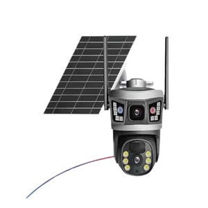 Cámara Solar V380 Pro 4G con Vista Dual, 3 Lentes con Conexión, Zoom 10x, Seguridad para Exteriores con Intercomunicador de Voz y Alarma - Product Image 2