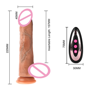 <strong>Wholesale</strong> Wireless Remote Control Telescopic Rotation, Rocking Big Dildo , Blue Veins Big Dildo for Female Masturbation - Product Image 5